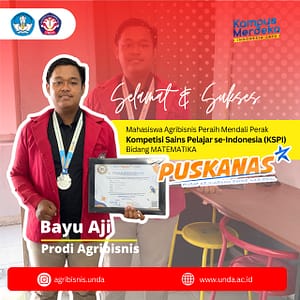 Medali Perak Kembali Diraih Mahasiswa Agribisnis di Ajang “Kompetisi Sains Pelajar se- Indonesia (KSPI)”